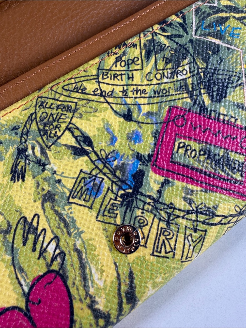 Vivienne Westwood Yellow  Print Wallet - Picture 5 of 9